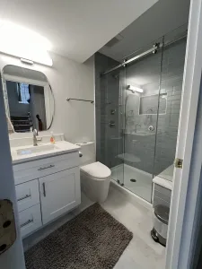 basement bathroom design Arlington