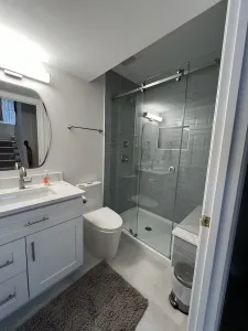basement bathroom makeover Arlington