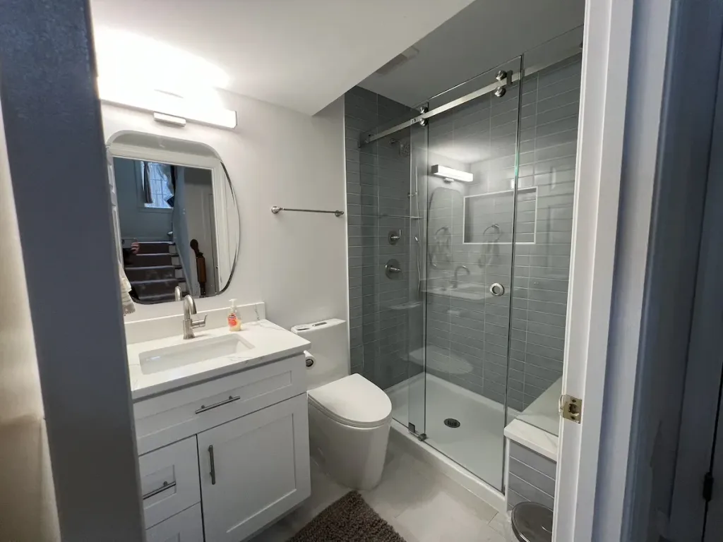 1) Project Final 1 basement bathroom upgrade in Arlington