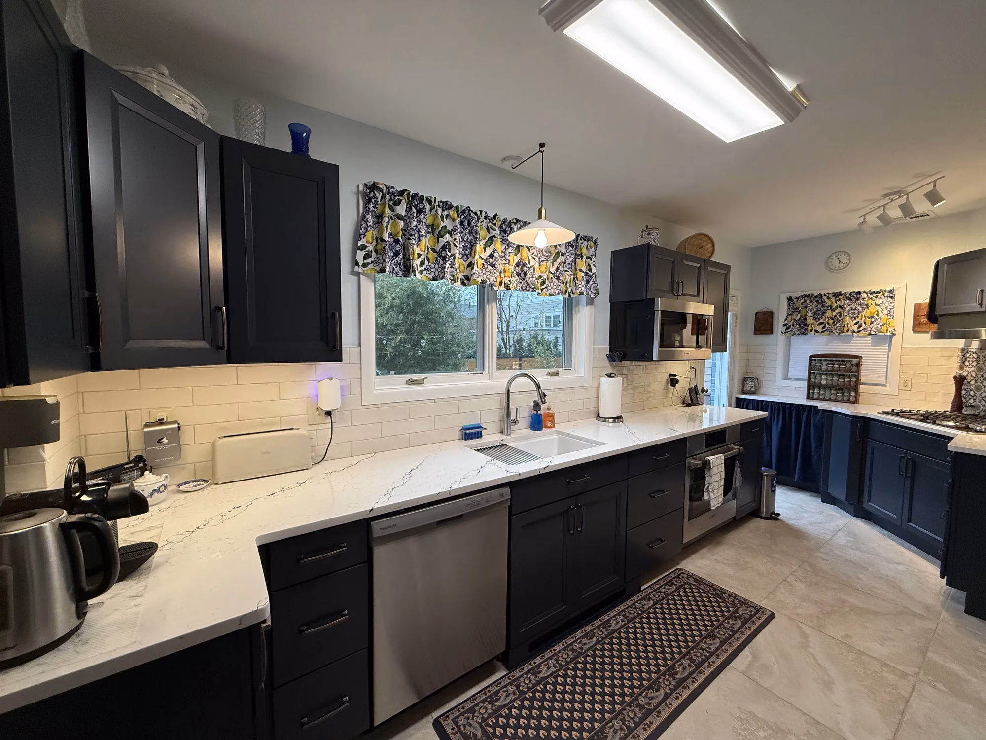 Modern Mediterranean-Style Kitchen Remodeling with Navy Cabinetry in Arlington, VA | Bill H. Project — after