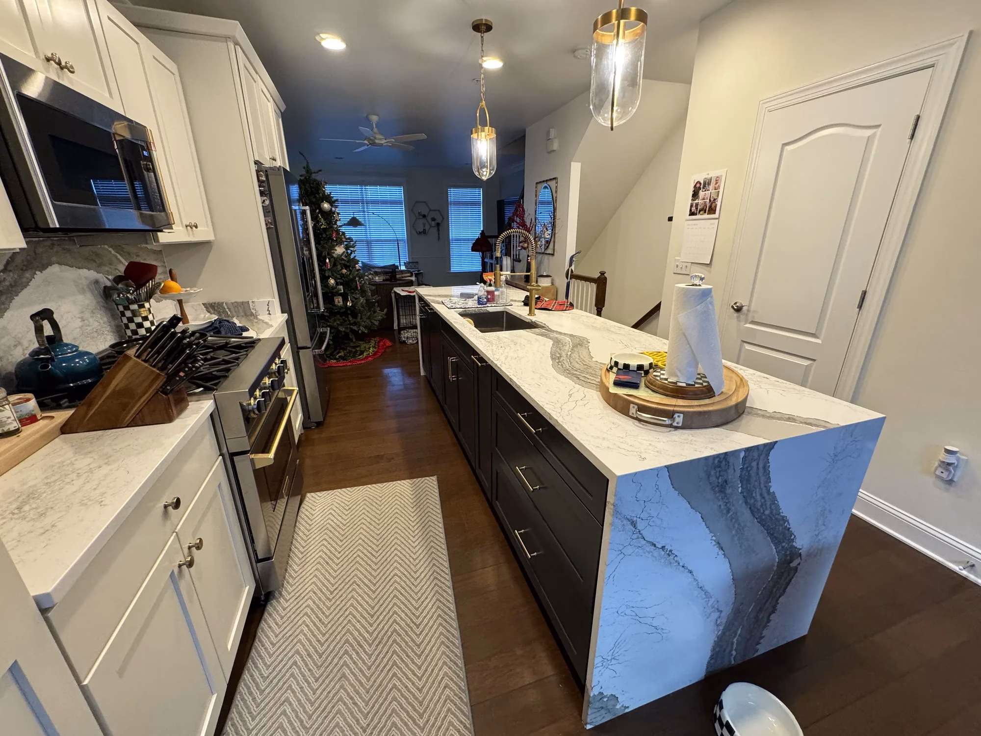 Navy Island and Countertop Kitchen Remodeling in Arlington, VA | Samantha C. Project — after